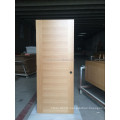 Factory custom solid wood door interior modern veneered entry or bathroom door